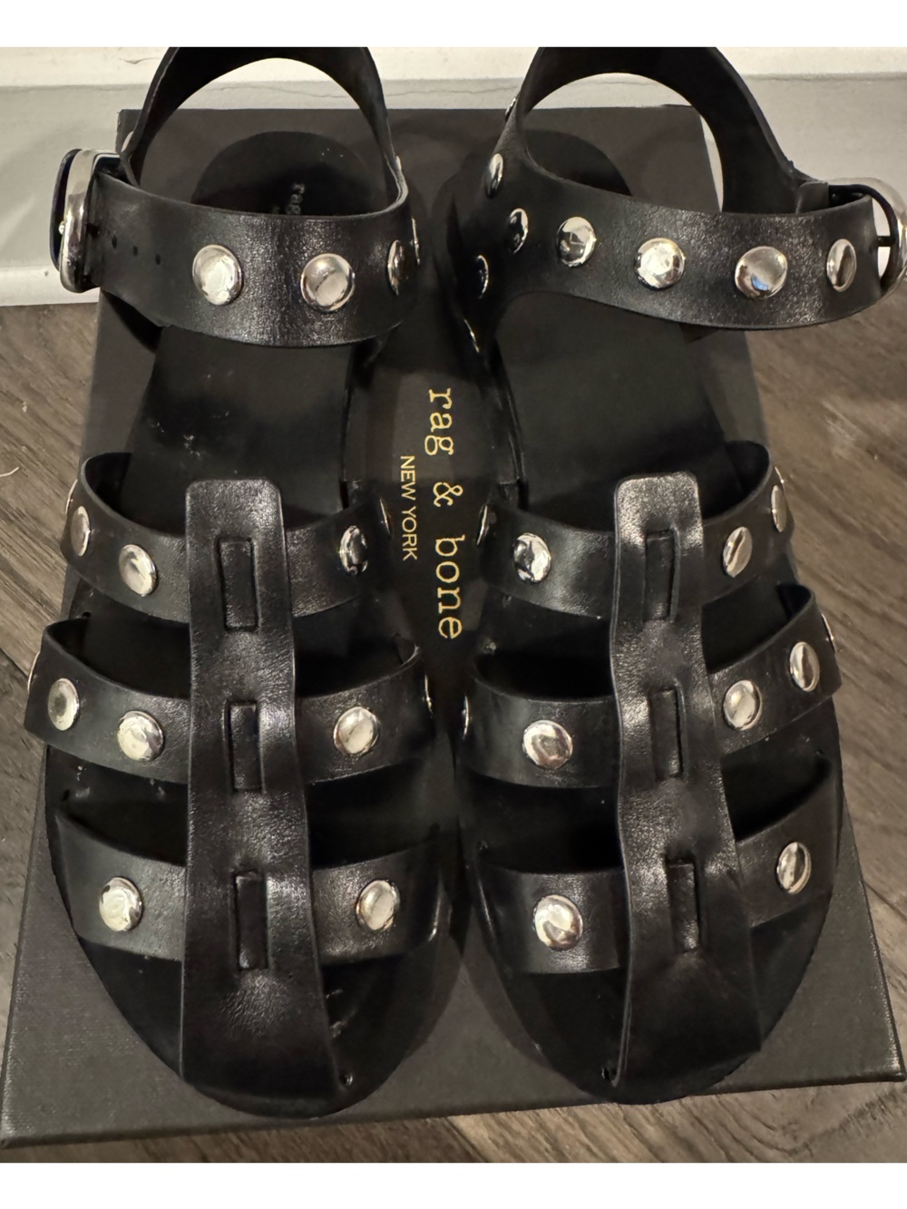 rag & bone Black Beau Fisherman Sandals